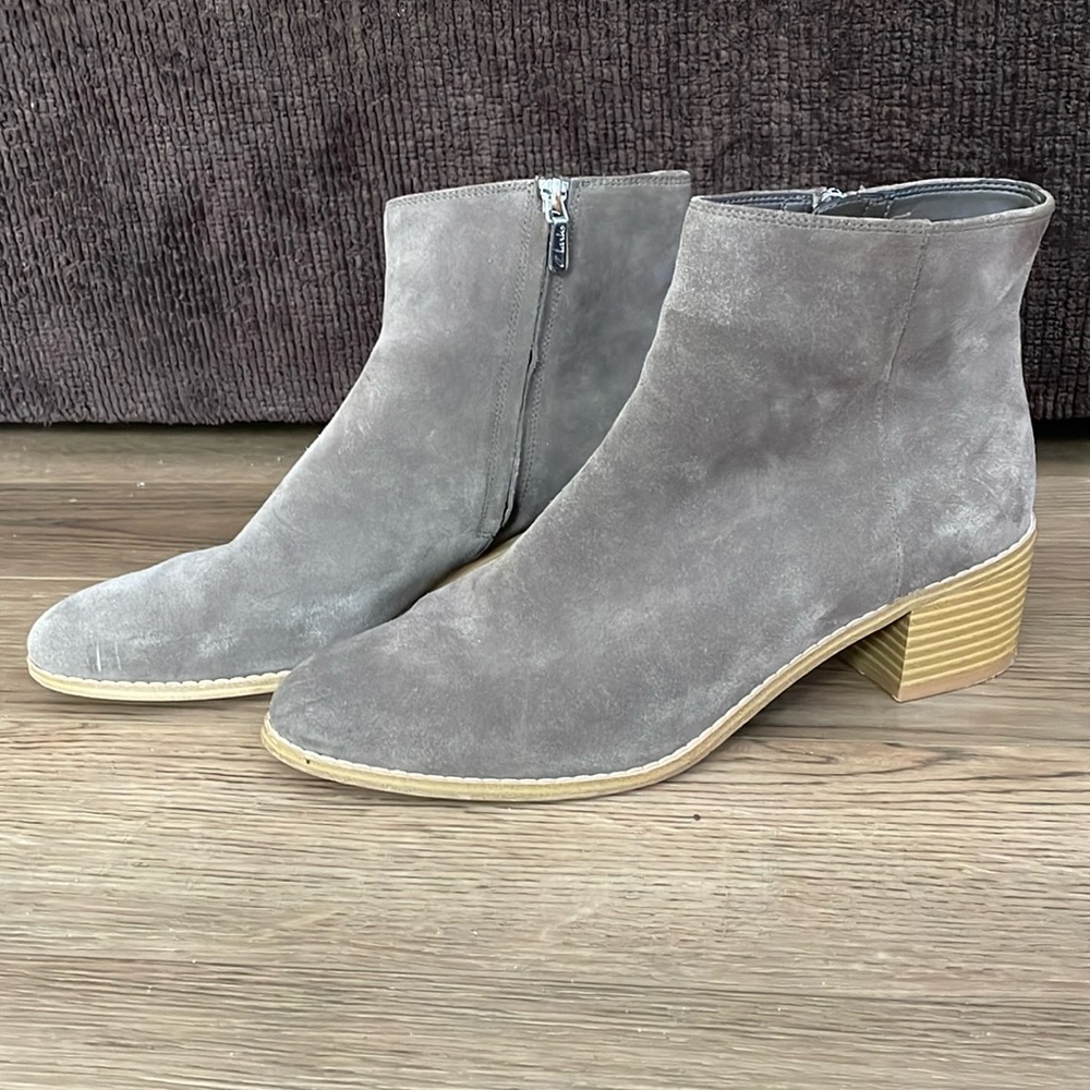 Clarks somerset suede ankle boots